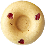Cranberry baked soy donut