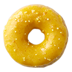Lemon glazed cake donut