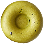 Matcha glazed cake donut